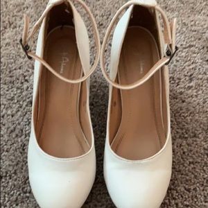 White pumps